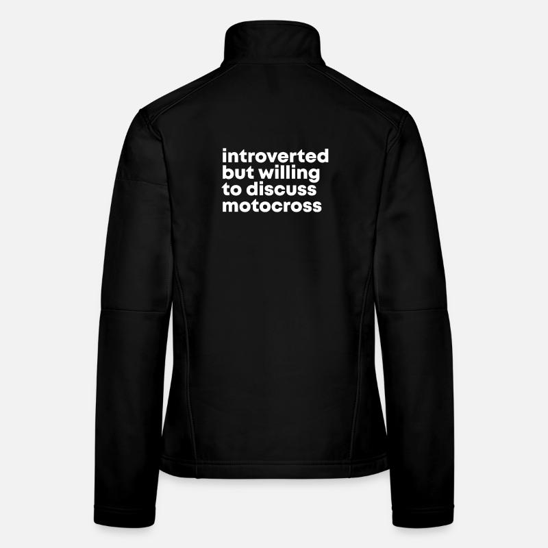 Motocross - Frauen Softshelljacke - Schwarz