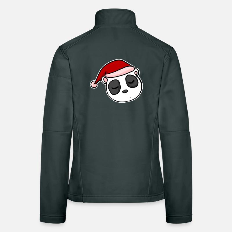Panda Noël Noël Avent Veste en tissu softshell Femme
