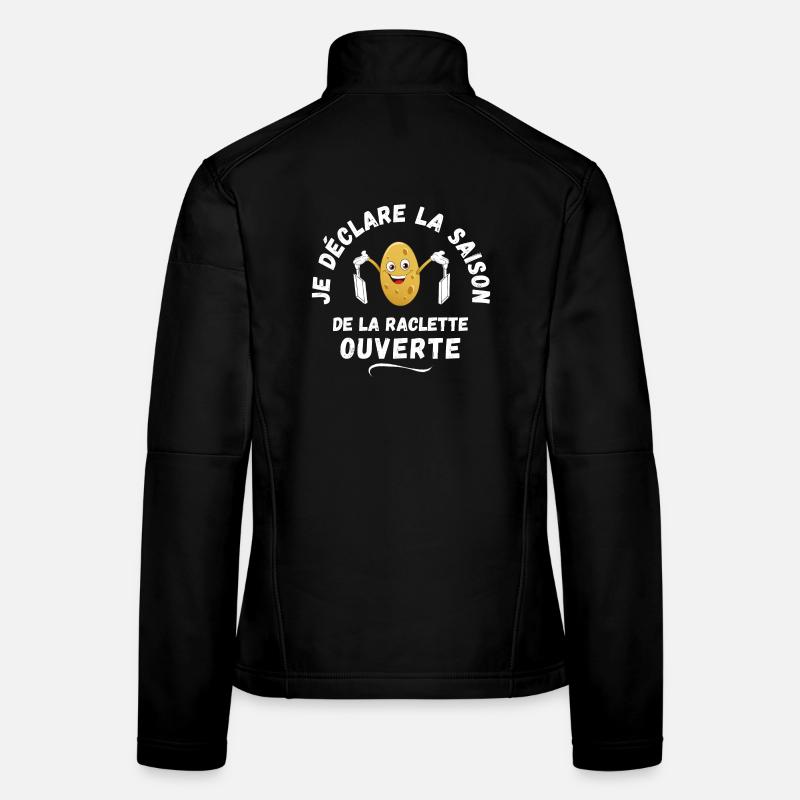 raclette, potato, melted cheese Women's Softshell Jacket