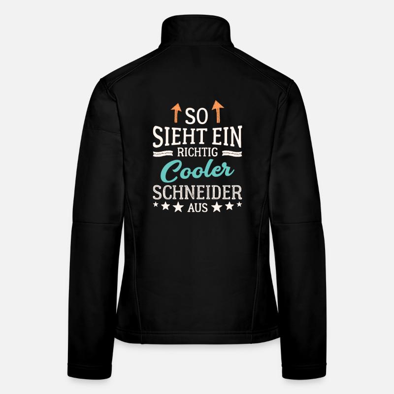 So sieht ein richtig cooler Schneider aus Frauen Softshelljacke