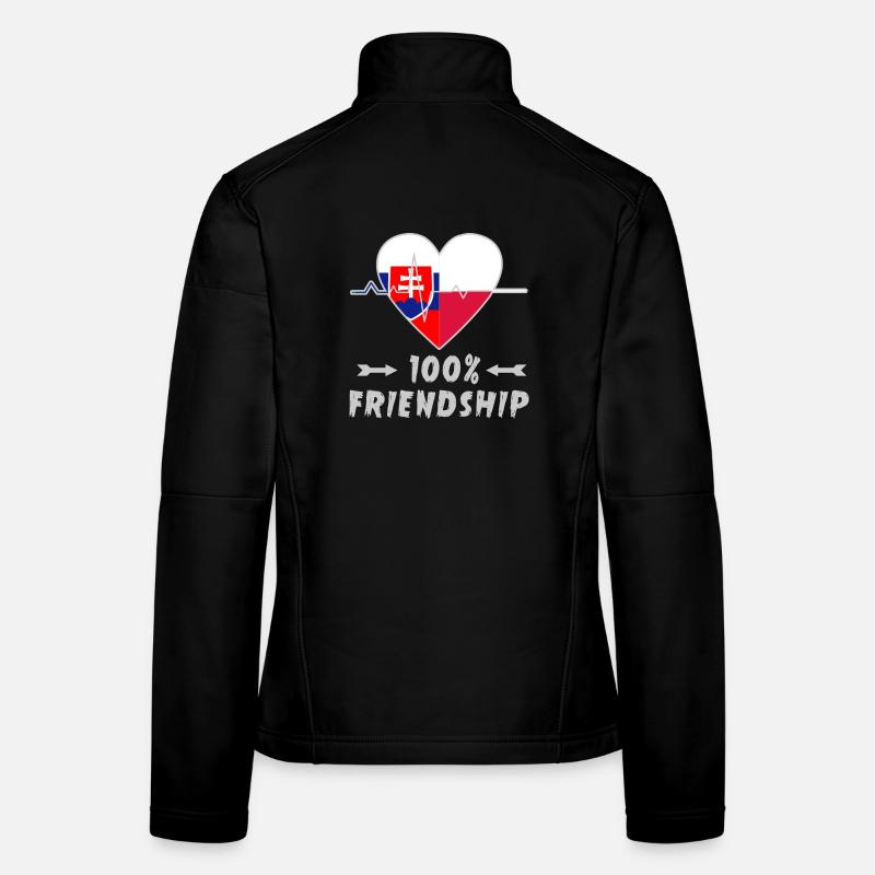 Slovakia and Poland 100% friendship Women's Softshell Jacket