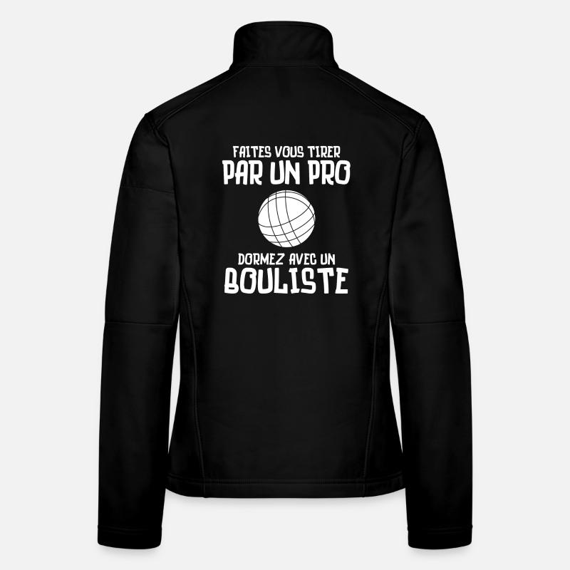 Pétanque, Pétanque-Fan, Bowlingbahn Frauen Softshelljacke