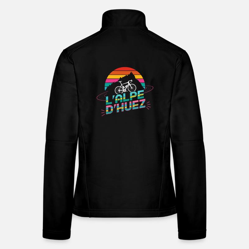 Alpe d’Huez Cyclisme Design Veste en tissu softshell Femme