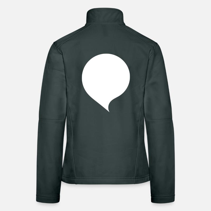 Personalize your own speech bubble comic Women's Softshell Jacket