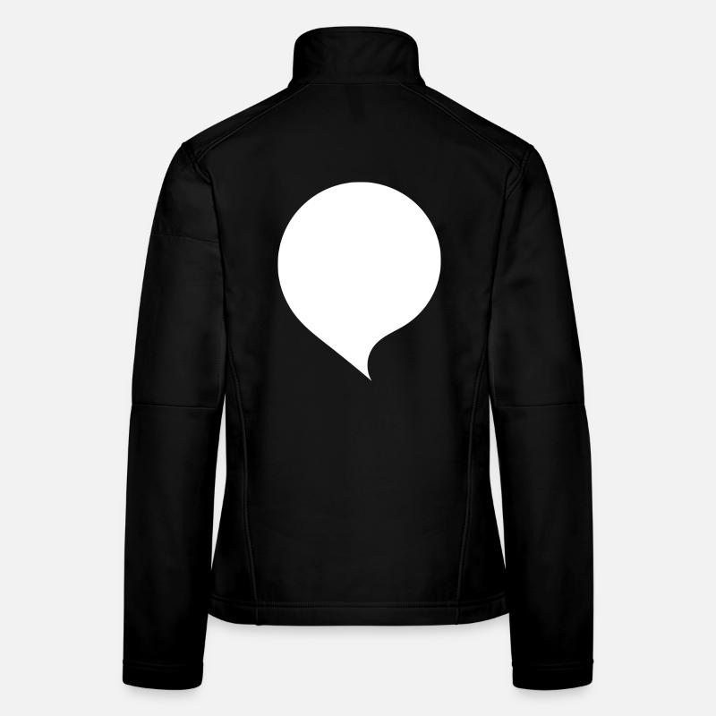 Sprechblase Comic selbst gestalten personalisieren - Frauen Softshelljacke - Schwarz