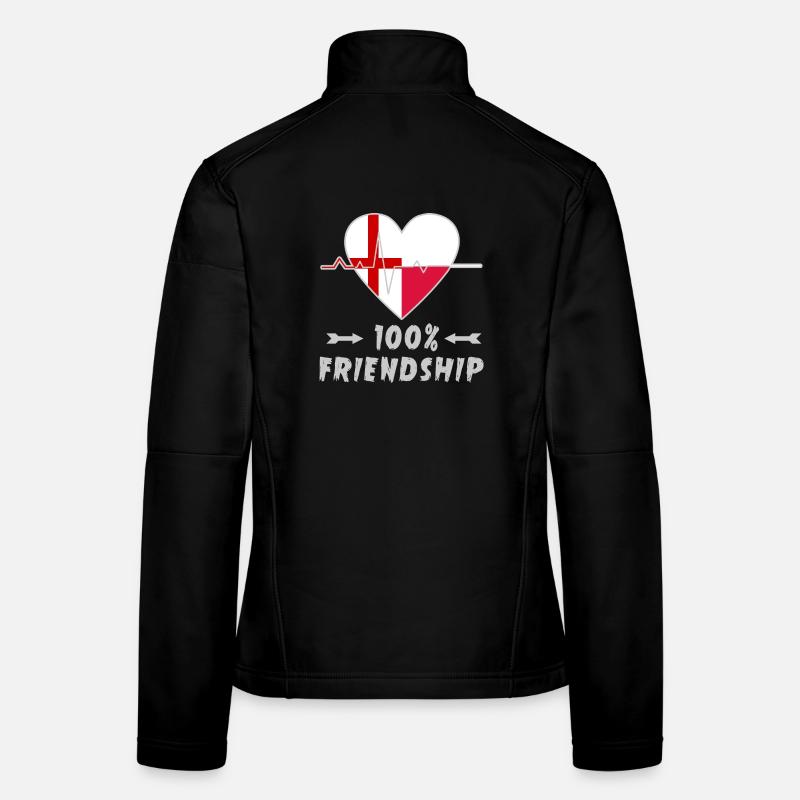 England and Poland 100% friendship Women's Softshell Jacket