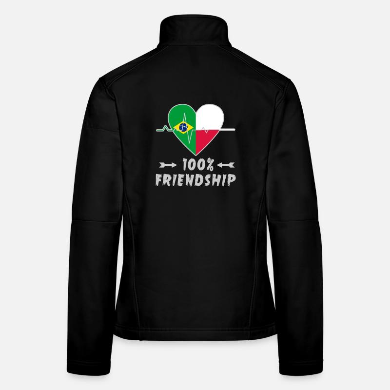 Le Brésil et la Pologne : une amitié à 100 % Veste en tissu softshell Femme