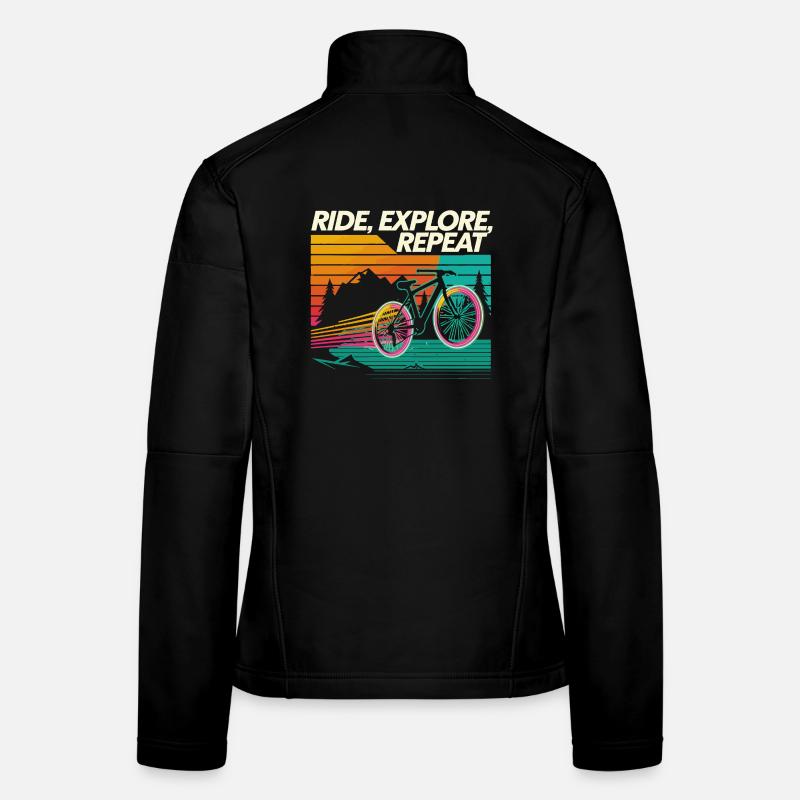 Ride Explore Repeat Adventure Women's Softshell Jacket