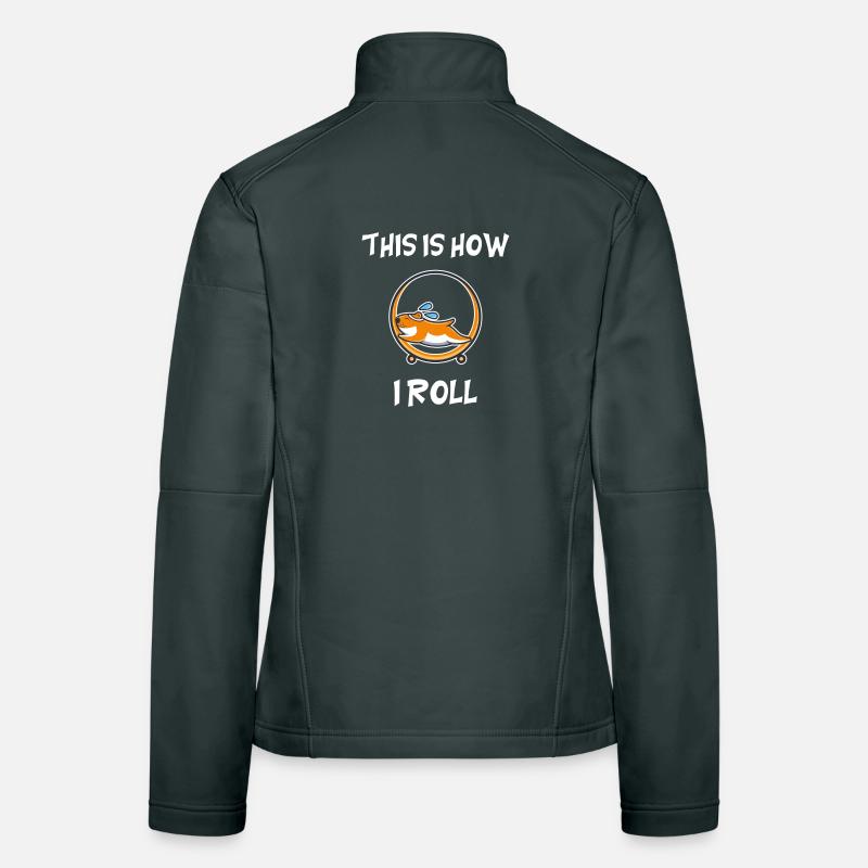 Hamster Jogging Course Joggers Roue de Hamster Veste en tissu softshell Femme