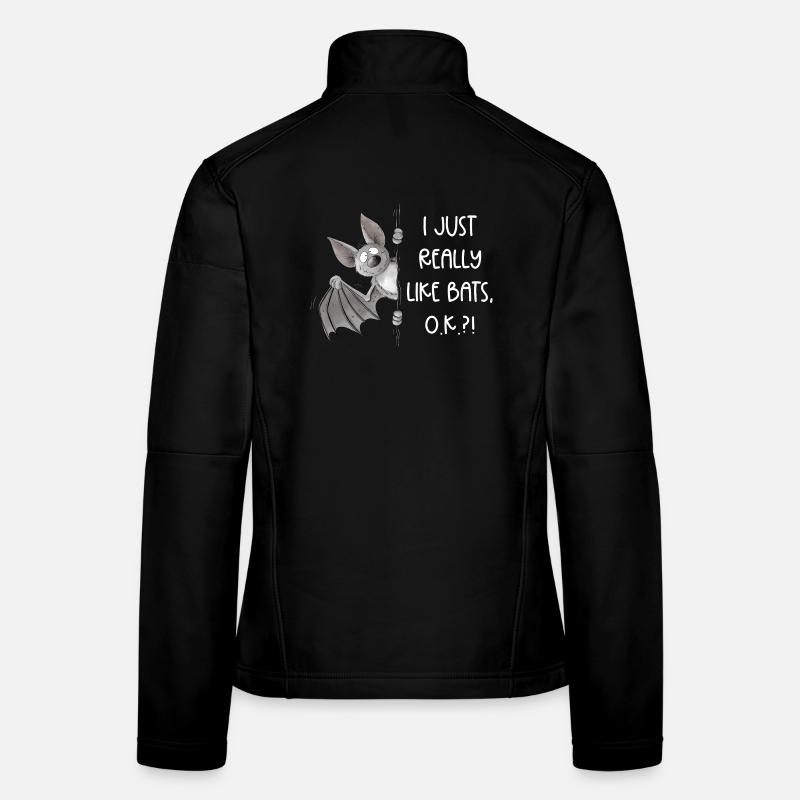 J’aime vraiment les chauves-souris, je bats Flying Fox Veste en tissu softshell Femme