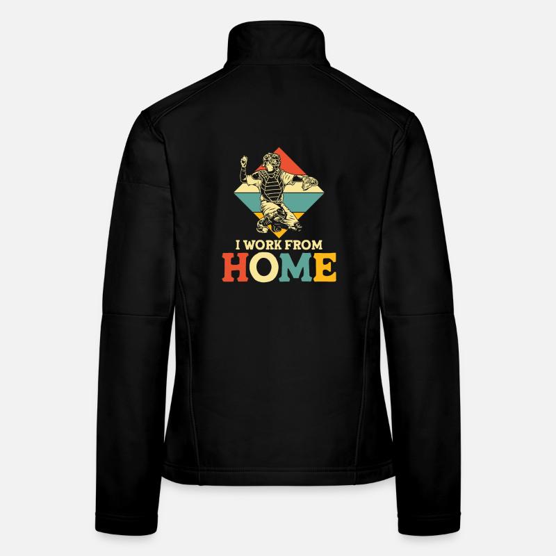 I work from home baseball Frauen Softshelljacke