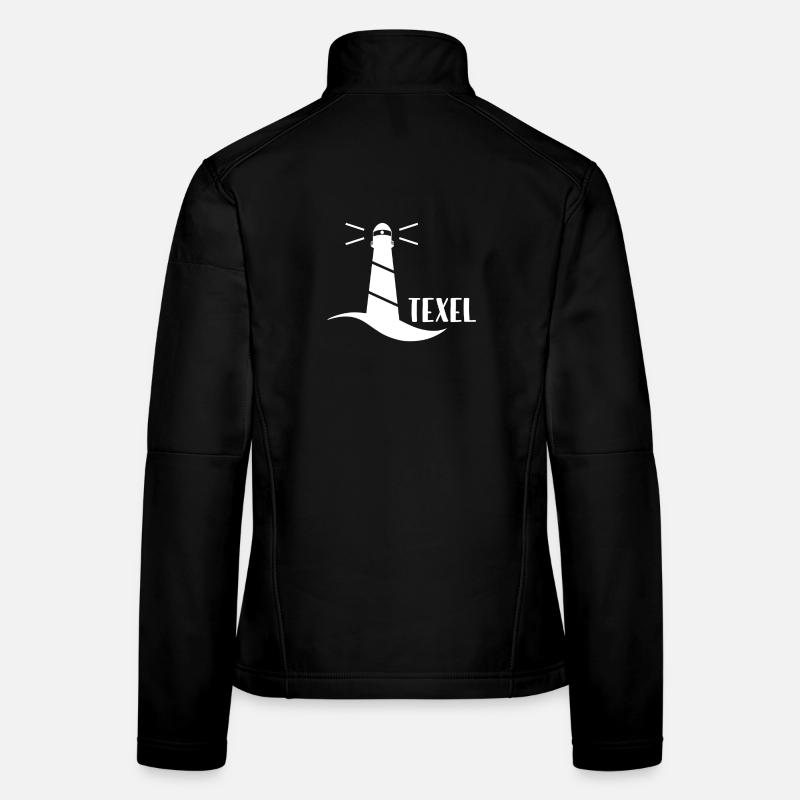 Phare Texel (blanc) Veste en tissu softshell Femme
