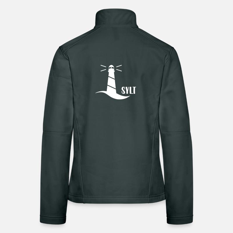Phare Sylt (blanc) Veste en tissu softshell Femme