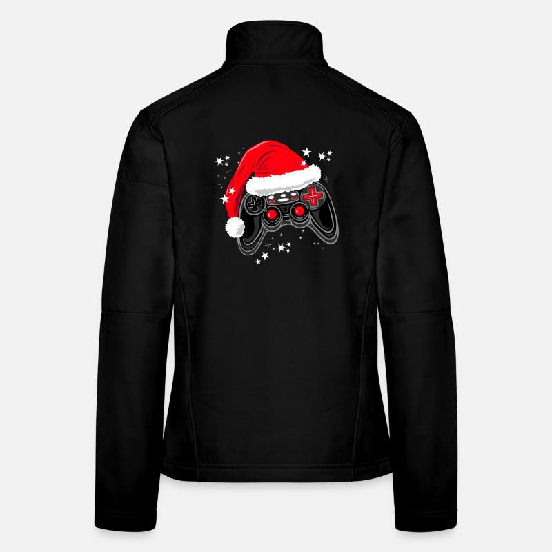 Manette de jeu avec chapeau de Père Noël Veste en tissu softshell Femme
