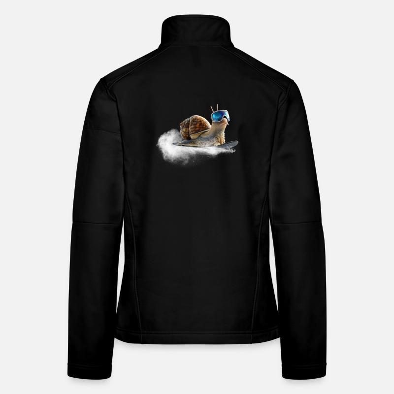 Cooler than the rest, the snowboard snail. Women's Softshell Jacket