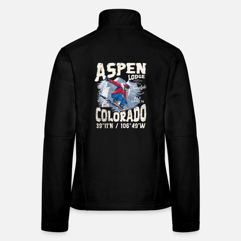Verschneiter Bergläufer Frauen Softshelljacke
