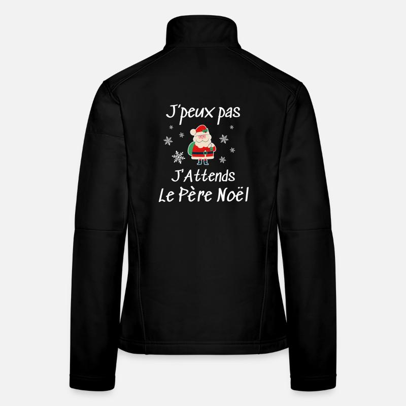 j"peux pas j attends le père noël Veste en tissu softshell Femme