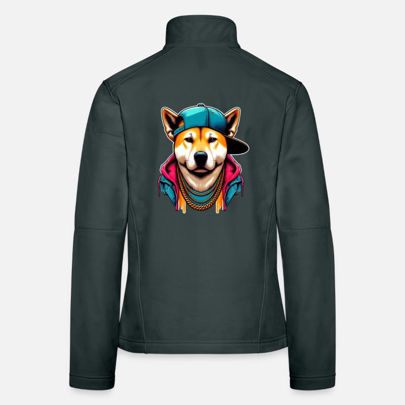 Chien Veste en tissu softshell Femme