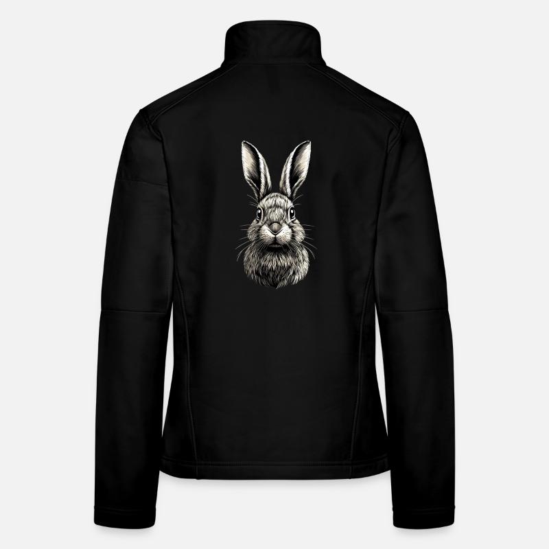 Lapin Lapin Lover Lièvre Lapin Mignons Lapins Veste en tissu softshell Femme