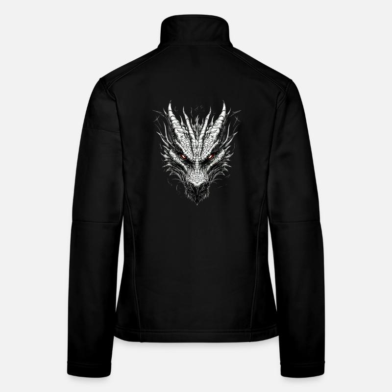 Dragon Créature mythique Dragon Lover Dragon de feu Veste en tissu softshell Femme