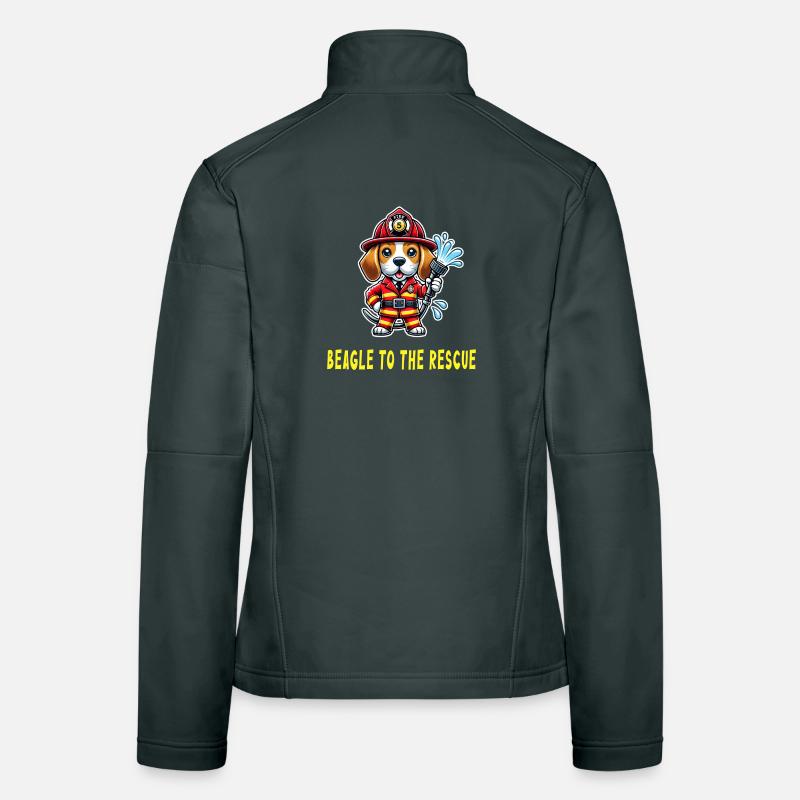 Beagle à la rescousse Veste en tissu softshell Femme
