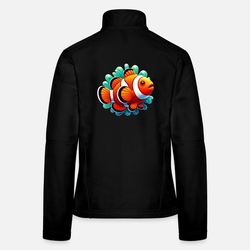 Poisson-clown Veste en tissu softshell Femme