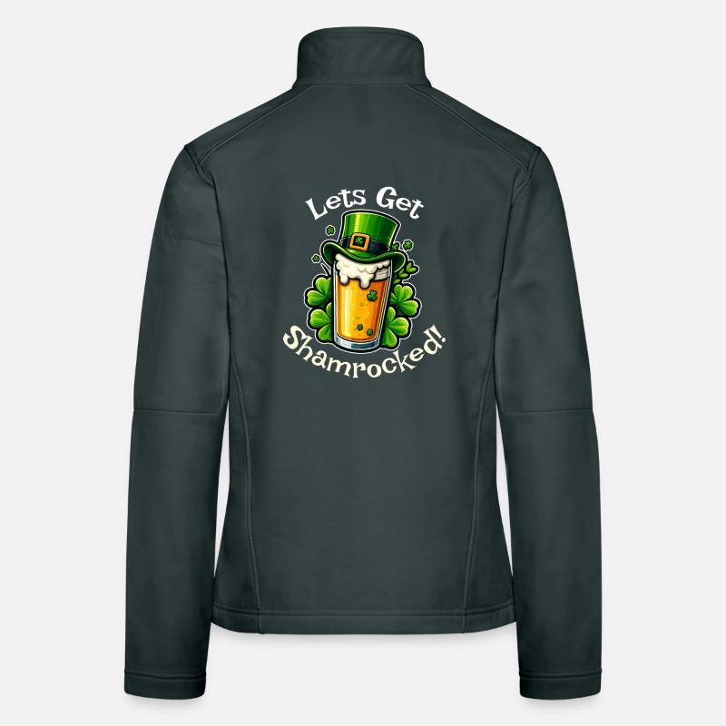 Let’s Get Shamrocked – Drôle de Saint-Patrick Veste en tissu softshell Femme