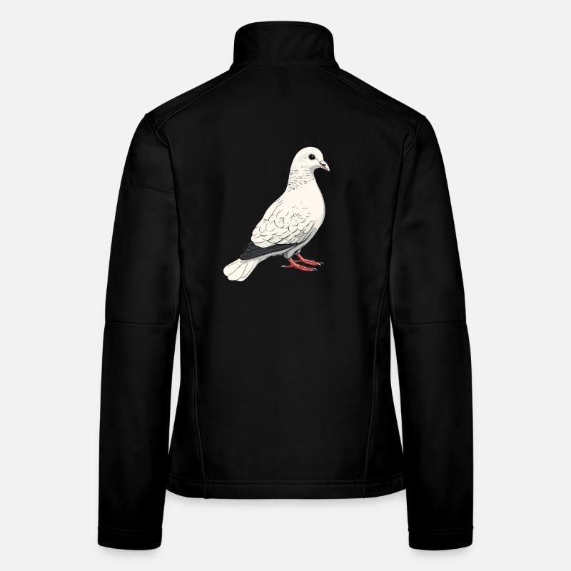 Taube Weiß Stadttaube Ringeltaube Weiße Tauben Frauen Softshelljacke