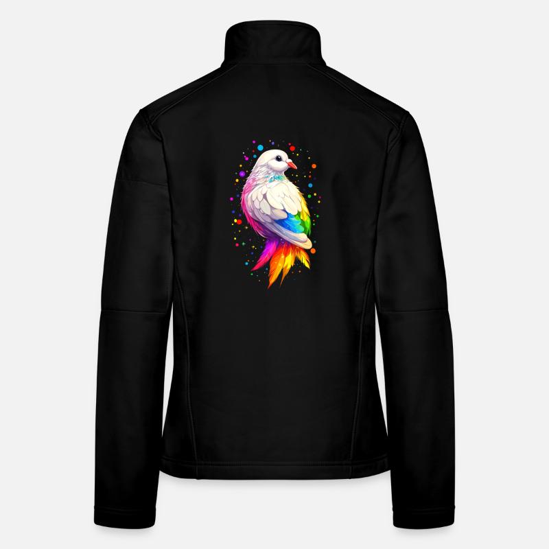 Taube Weiß Stadttaube Ringeltaube Weiße Tauben Frauen Softshelljacke