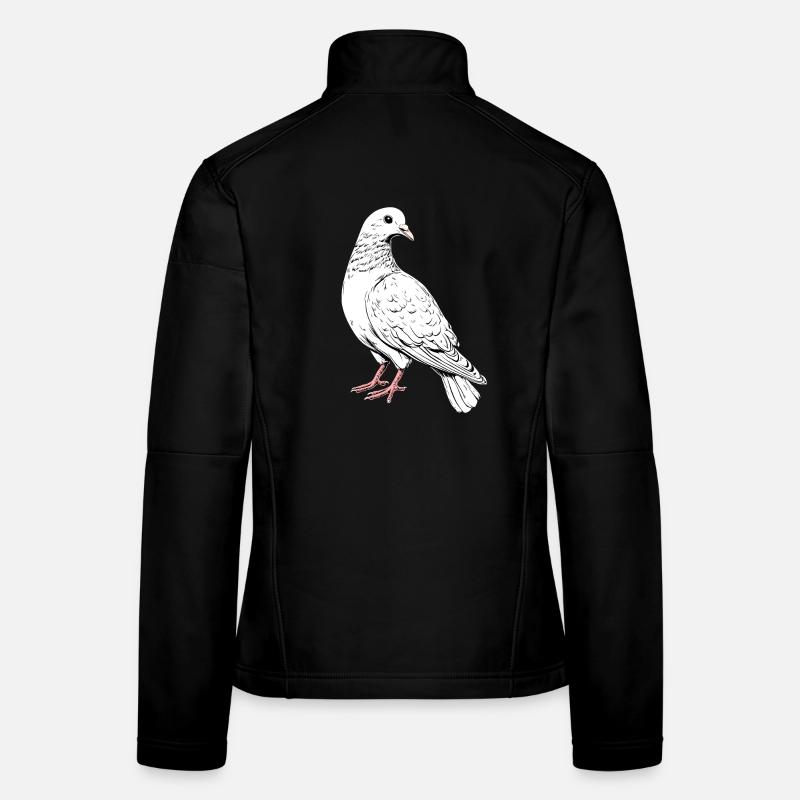 Taube Weiß Stadttaube Ringeltaube Weiße Tauben Frauen Softshelljacke