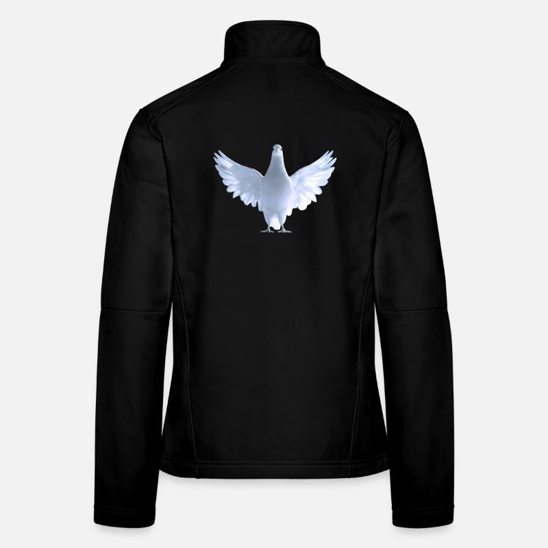 Taube Weiß Stadttaube Ringeltaube Weiße Tauben Frauen Softshelljacke