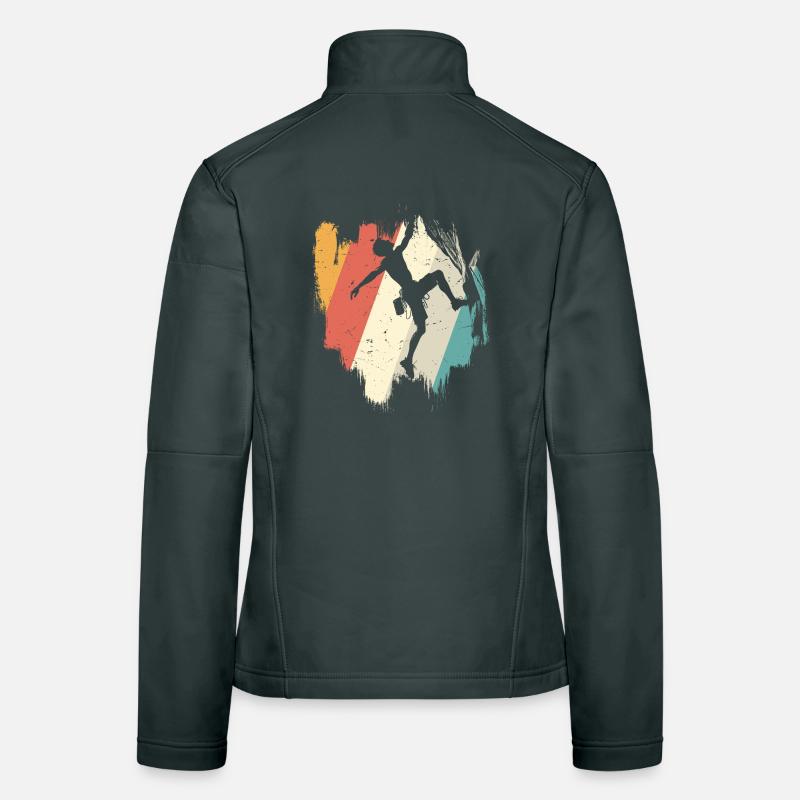 Rainbow Burst Dance Silhouette Women's Softshell Jacket