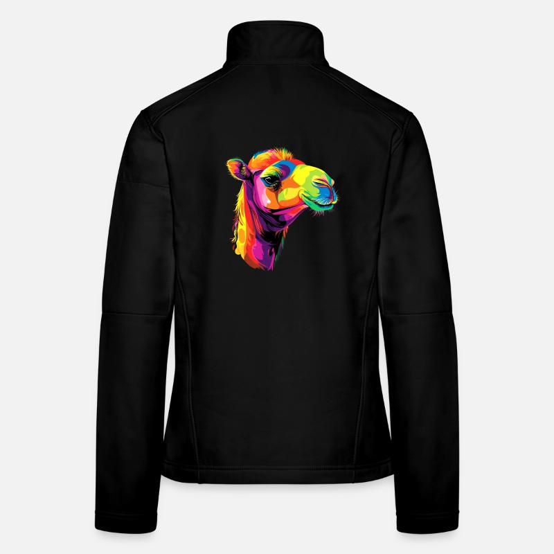 Kamel Dromedar Trampeltier Camel Geschenk Kamele Frauen Softshelljacke