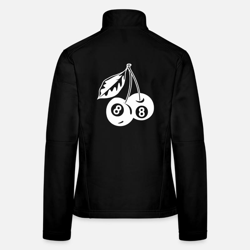 8-Ball Cherries Creative Minimalist Women's Softshell Jacket