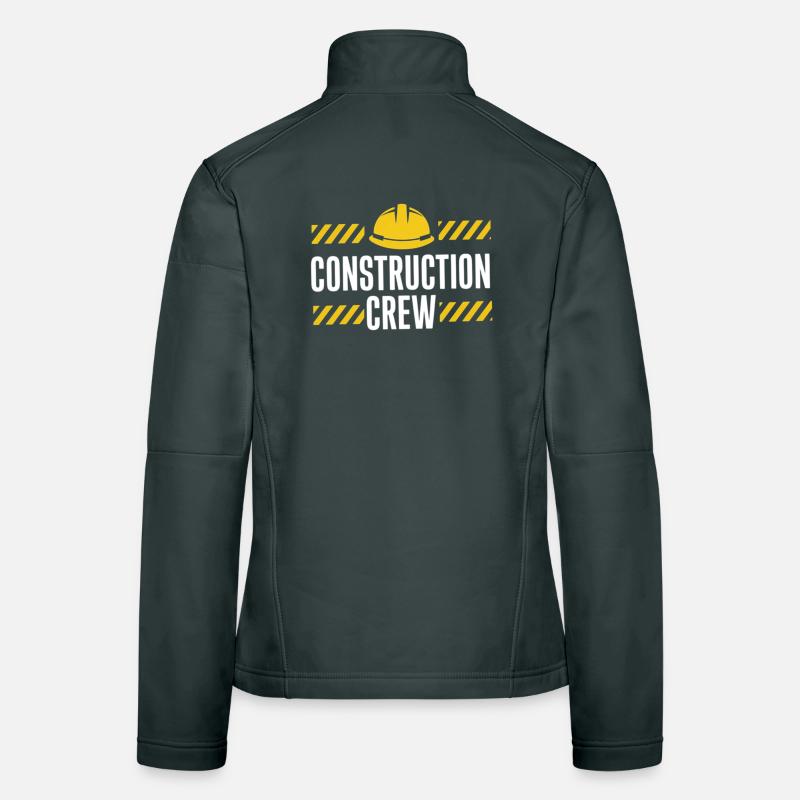 Construction Crew Safety Design Women's Softshell Jacket