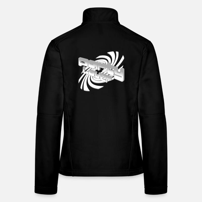 Conception de polices 3D Sound Waves Veste en tissu softshell Femme