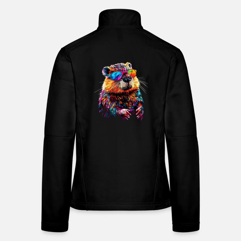 Biber Motiv Biberflüsterer Nagetiere Süßer Biber Frauen Softshelljacke
