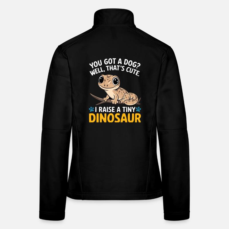 Lustige winzige Dinosaurier-Eidechse Frauen Softshelljacke