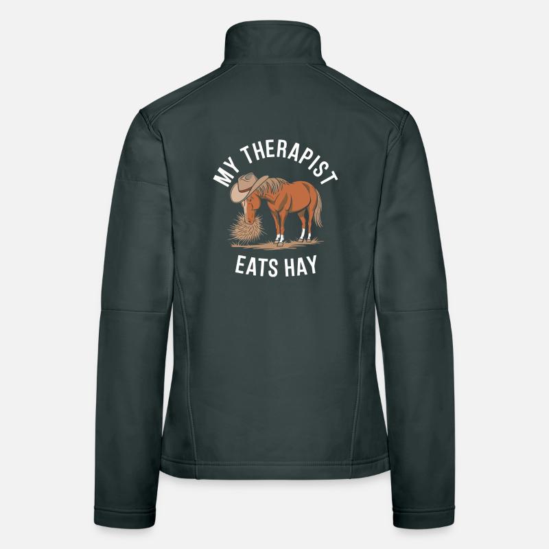 My Therapist Eats Hay Women's Softshell Jacket