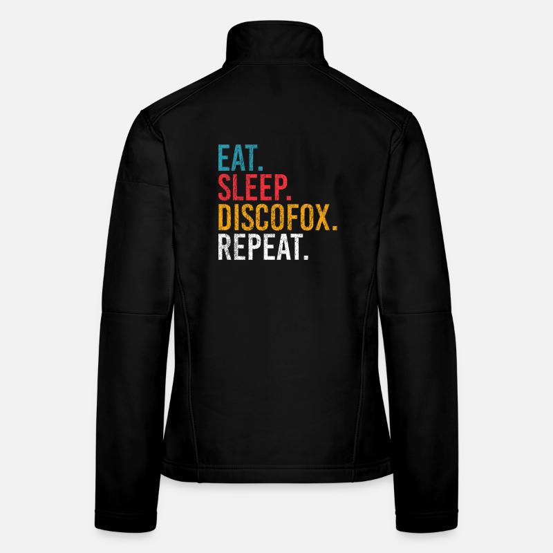 Eat Sleep Discofox Repeat pour les danseurs Veste en tissu softshell Femme