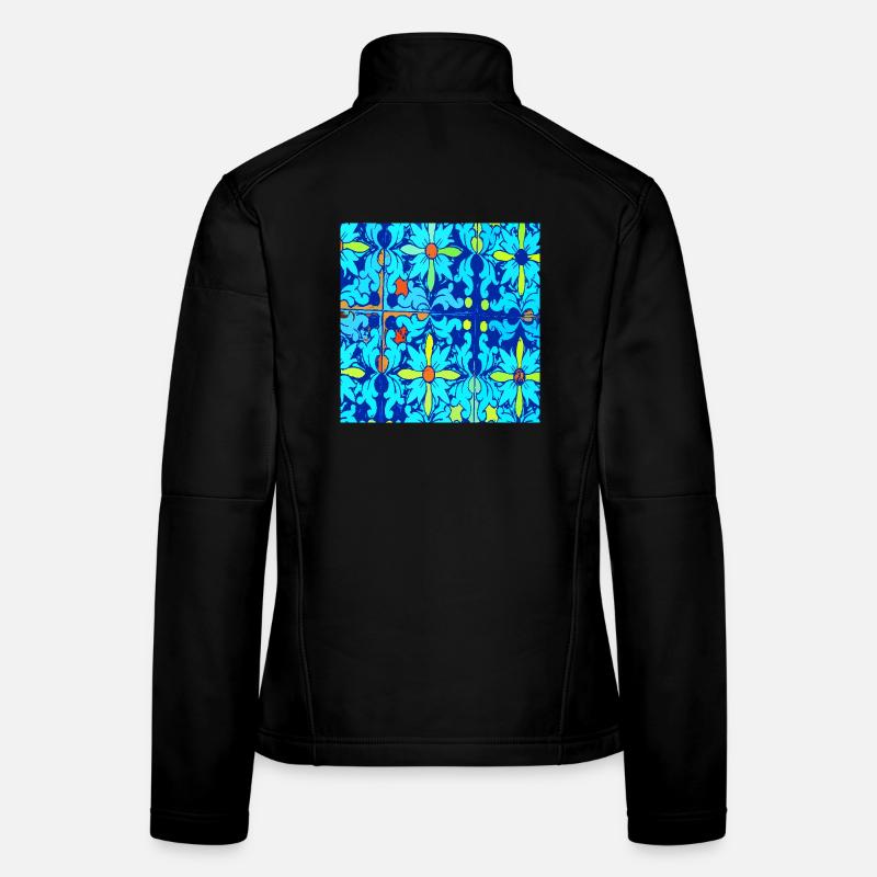 Blue ceramic Women's Softshell Jacket
