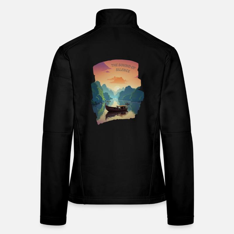 Le son du silence - Soleil couchant Veste en tissu softshell Femme