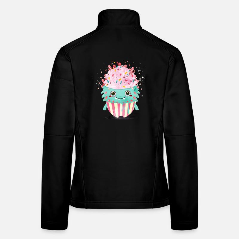 Niedliches Cupcake-Monster – Süß und verspielt Frauen Softshelljacke