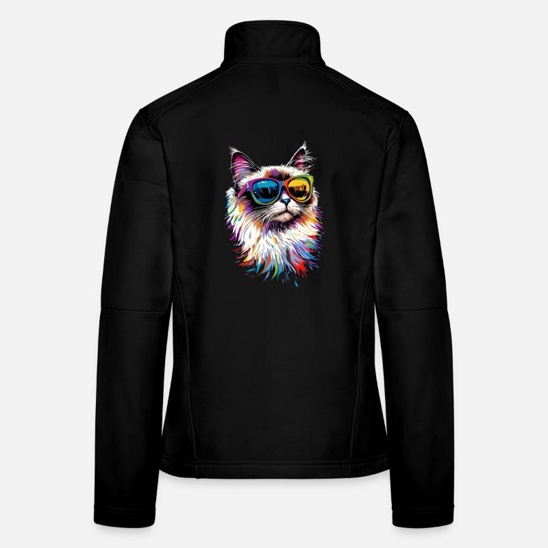 Ragdoll Katze Ragdollkatze Cat Süße Ragdoll Katzen - Frauen Softshelljacke - Schwarz