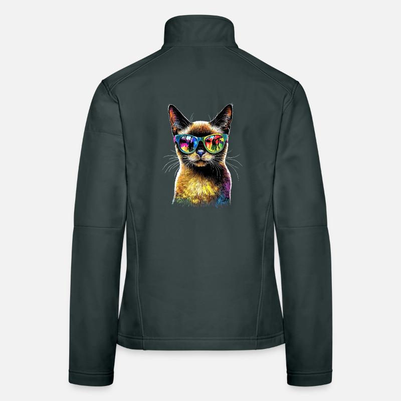 Chat Birman Chat Birman Sacré Chat Birman Mignon Chats Birmans Veste en tissu softshell Femme