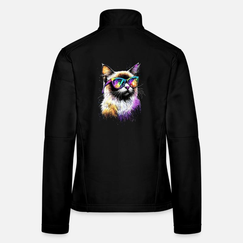 Birma Katze Heilige Birmakatze Süße Birma Katzen Frauen Softshelljacke