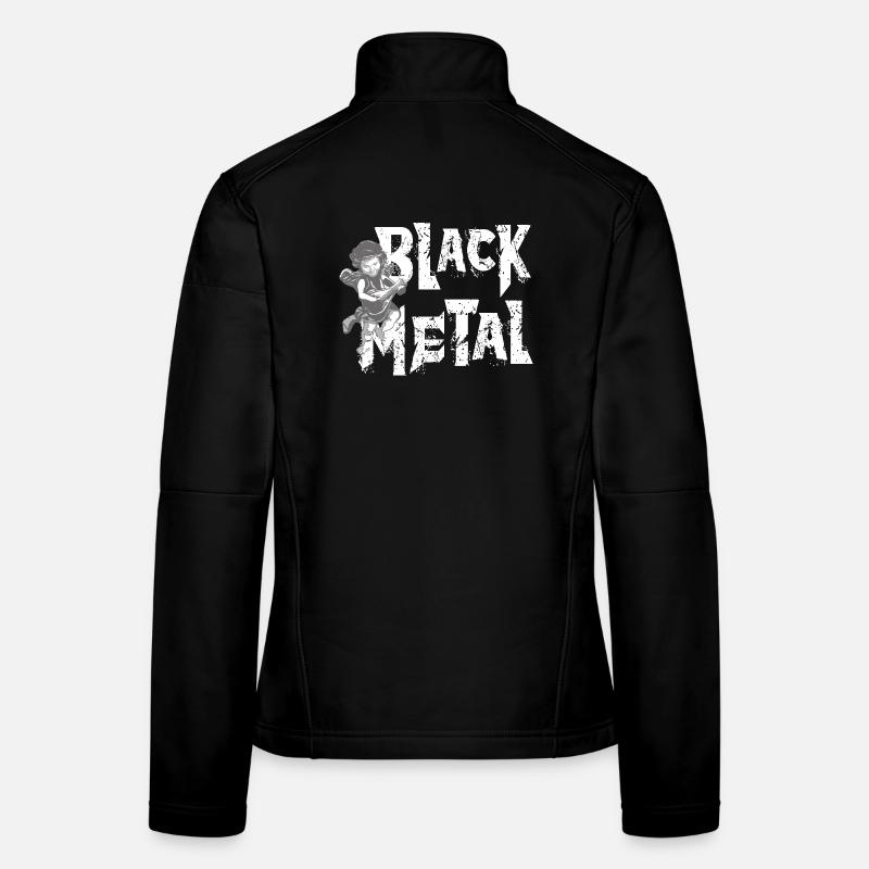 BLACK METAL Frauen Softshelljacke