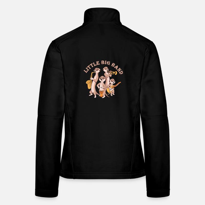 Erdmännchen Little Big Band - Frauen Softshelljacke - Schwarz