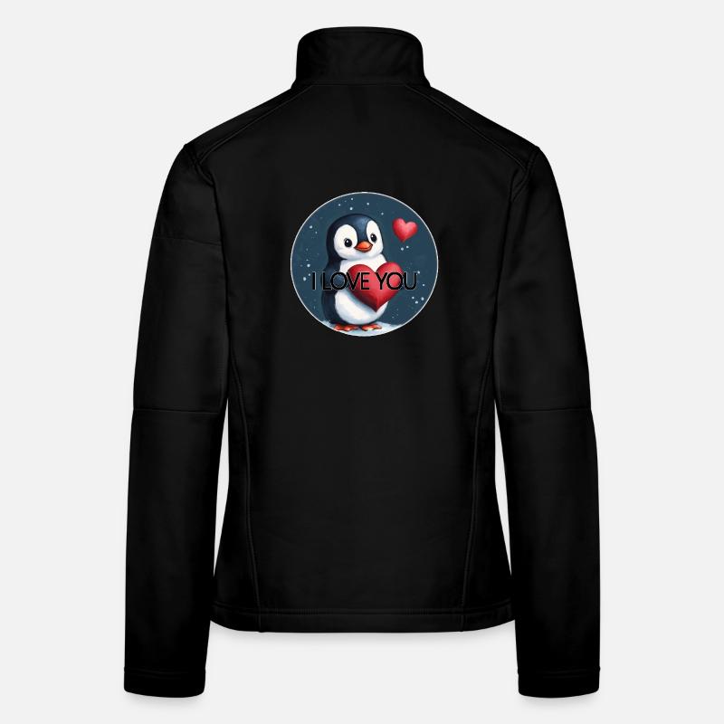 JE T’AIME PINGOUIN Veste en tissu softshell Femme