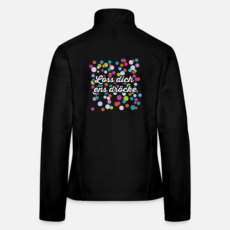 Lose dich ens dröcke et cela au carnaval Veste en tissu softshell Femme